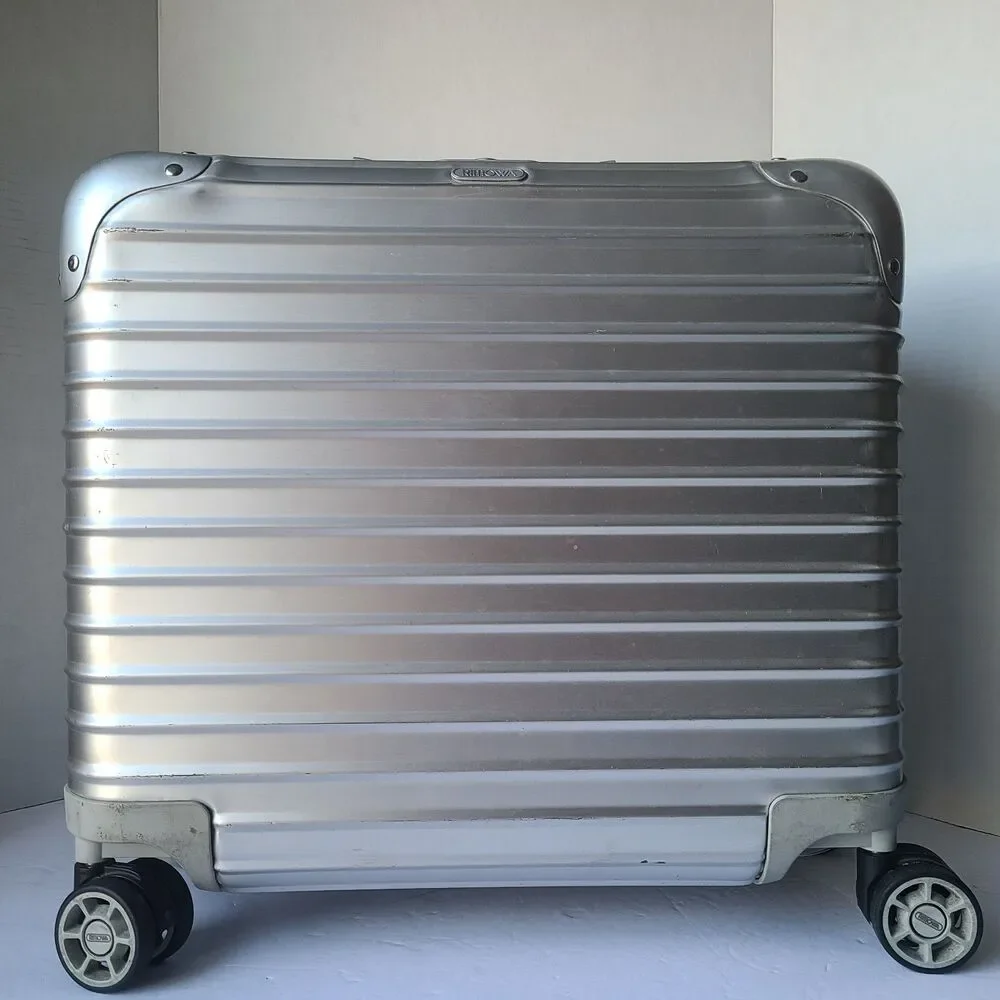 Rimowa Compact Business Trolley Aluminum Rolling Case Lock Custom Foam Insert